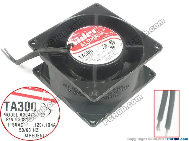 Nidec A Ta300 Server Square Cooling Fan Ac 115v 0 1a 80x80x38mm 2 Wire Qihaobuy