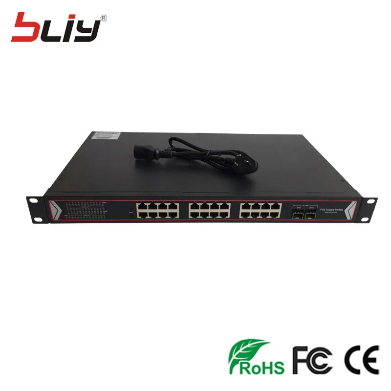 POE Network Switch Original Manufacturer sfp to RJ45 Gigabit Ethernet Network POE Switch with 24 Port POE and 2 SFP POE Network Switch Original Manufacturer sfp to RJ45 Gigabit Ethernet Network POE Switch with 24 Port POE and 2 SFP