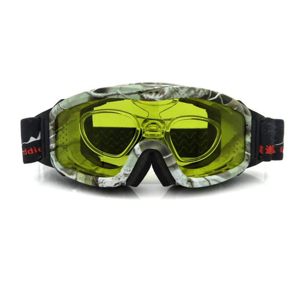 Night Vision Ski Goggles, Cloudy Day Snowboard Sunglasses, Yellow or