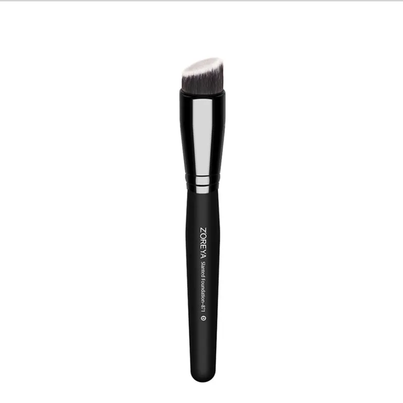 

Slanted Foundation Brush Face Brushes Make Up Wooden Handle High Quality Makeup Brushes Cosmetics