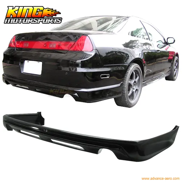 Fit For 98 02 Honda Accord 2 Door Coupe Pu Black Rear Bumper Lip