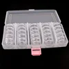 Transparent Empty  case 190*95mm (With 25 Pcs Small Box)  Nail Art Tip Glitter Boxes Storage Nail Art Rhinestone Case Removable ► Photo 2/6