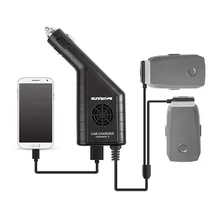 3-IN-1 Dual Battery Charger with USB Car Charger Hub for DJI MAVIC 2 PRO & ZOOM Drone Remote Controller Charger 3-IN-1 Dual Battery Charger with USB Car Charger Hub for DJI MAVIC 2 PRO & ZOOM Drone Remote Controller Charger