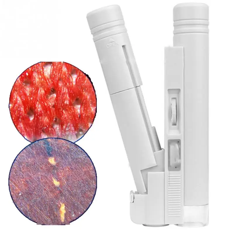 

New LED Lighted Pockets Lens Microscope Handheld Loupe Jewelry Magnifier Zoom for reading repairing sewing