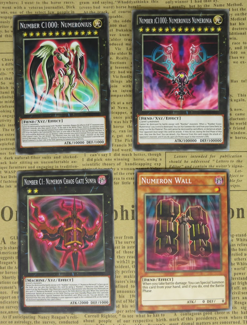 18pcs YuGiOh Zexal Anime Special Cards New Order Number iC1000 Numeronius Numero | eBay