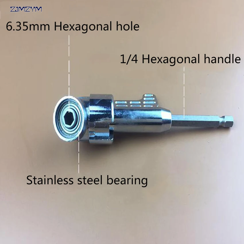 

1/4 Inch Magnetic Bit Angle Driver Screwdriver Bits 105 Degree Adjustable Angle Bit Driver Adapter Screwdriver Head Angle Driver