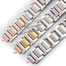 Brand to special convex interface replacement strap 18mm ear 11mm rose gold silver stainless steel bracelet