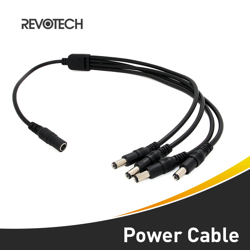 1 to 4 DC Power Splitter Adapter Cable Surveillance CCTV Camera Cable for Security Systemin