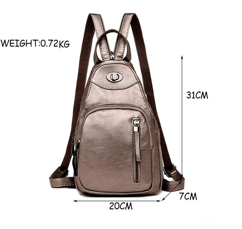 Повседневный женский рюкзак, Высококачественная кожаная нагрудная сумка, Женская вместительная школьная сумка на плечо для девочек, рюкзак для путешествий, Mochila