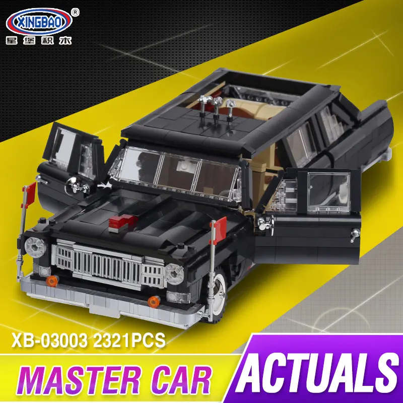 

XingBao 03003 Block 2327Pcs Genuine Creative MOC Technic Series The HongQi Master Car Set Building Blocks Bricks Toys Model