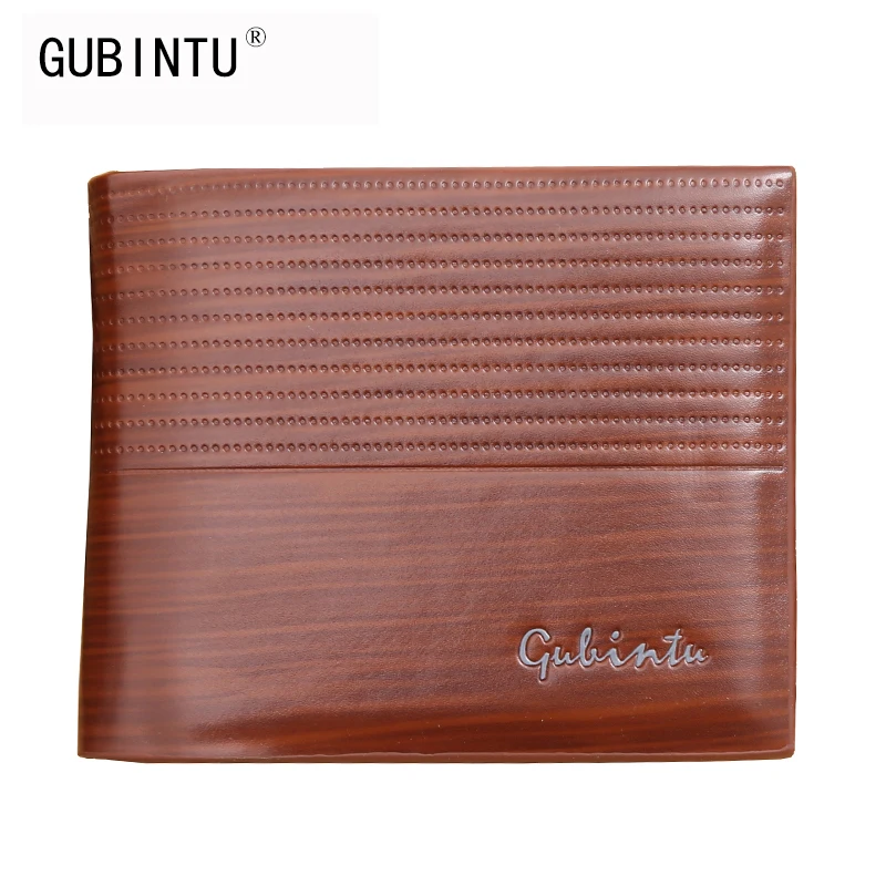 

GUBINTU Brand Fashion Men Wallets Famous Solid Wallets Card holder cartera hombre