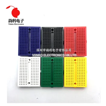 

10pcs SYB-170 Mini Solderless Prototype Experiment Test Breadboard 170 Tie-points 35*47*8.5mm