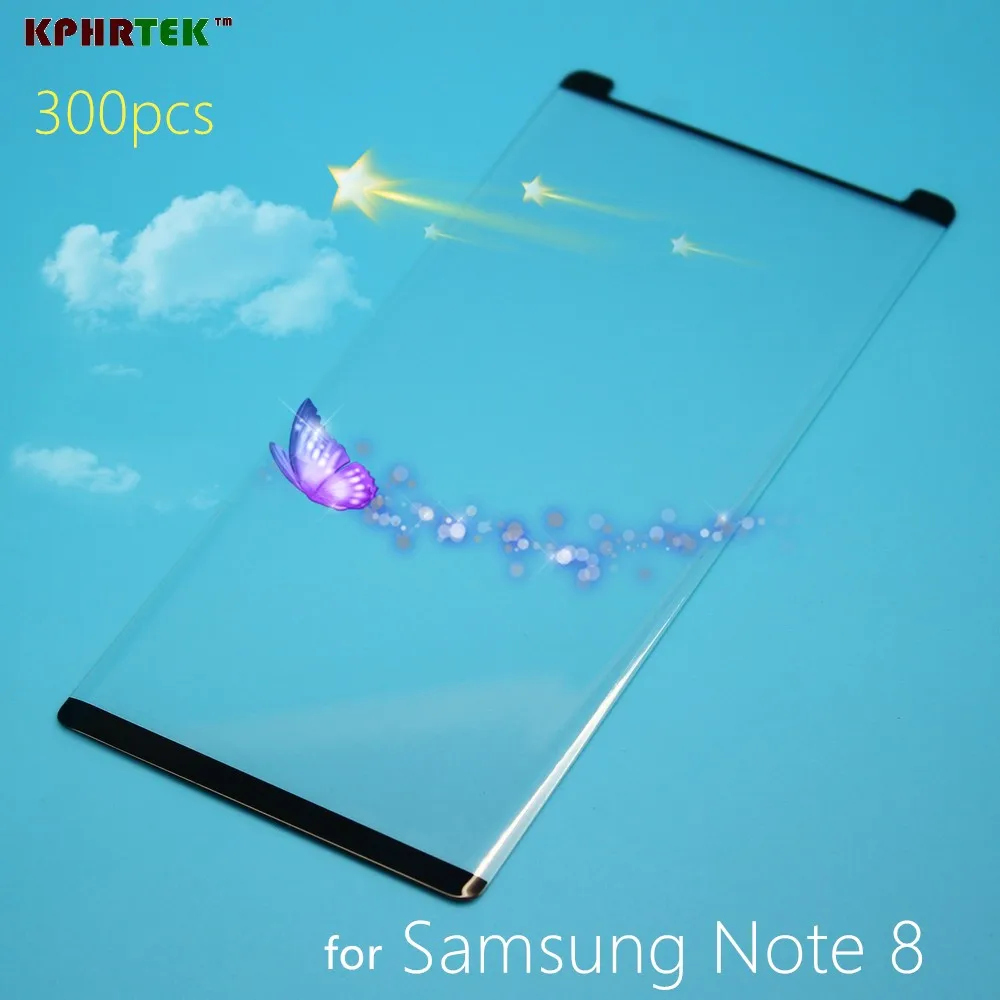 300pcs 9H Front Tempered Glass For Samsung Galaxy Note 8 Electroplated Film Case Cover Note8 Screen Protecter | Мобильные телефоны