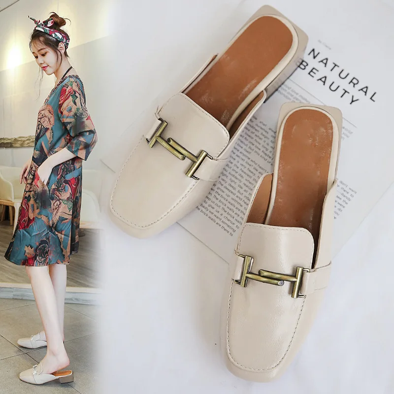 mules women slippers summer luxury 2018 sliders shoes rubber designer