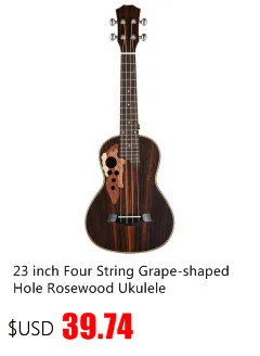 TSAI 23 дюймов Универсальный деревянный Гавайские гитары укулеле портативный размер Гавайский Стиль палисандр Ukelele музыкальный инструмент для начинающих игроков