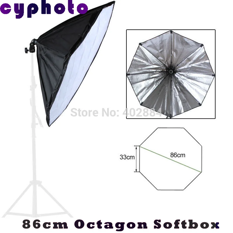 

Free Tax To Russia 110-240v Photography 86cm Octagon Continuous Lighting octagon Softbox not include Light Stand and Bulbs