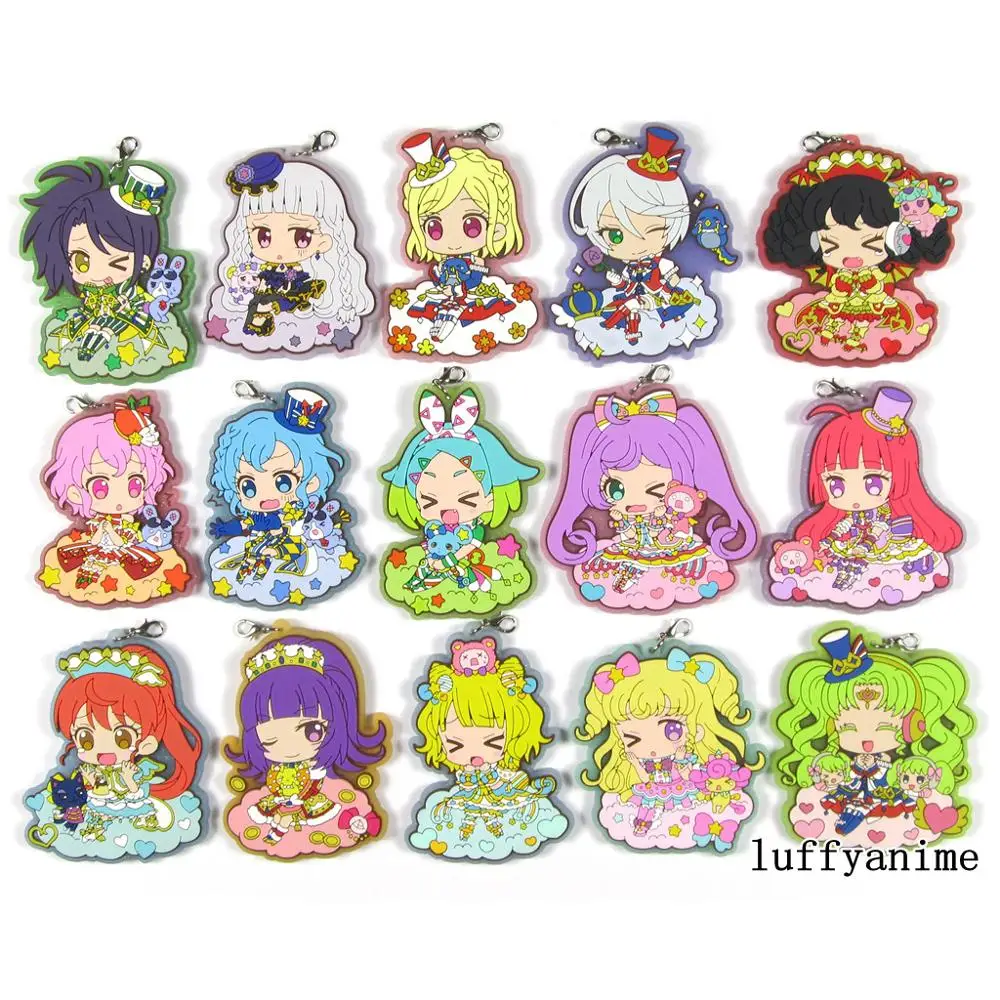 Pripara резиновая подвеска Falulu Manaka Laala Garuru японский аниме мультфильм ПВХ игрушка