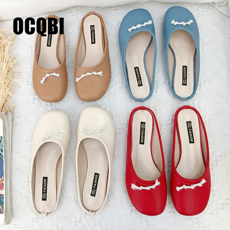 

cute flats heel lazy slippers women bowknot mules woman candy color closed toe slides woman shoes flip flops slippers