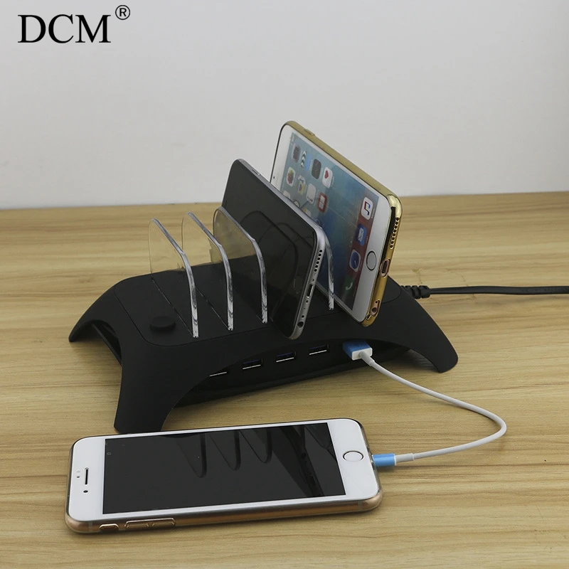 

Universal removable USB desktop charging dock 5 port 2.4 A USB charger port for mobile tablet for iphone dg Samsung Huawei