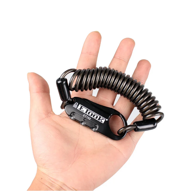 

New ETOOK Bicycle Code Combination Lock Road Bike Anti-theft Lock Cable Electric Password Lock Trava Para Moto Candado Moto