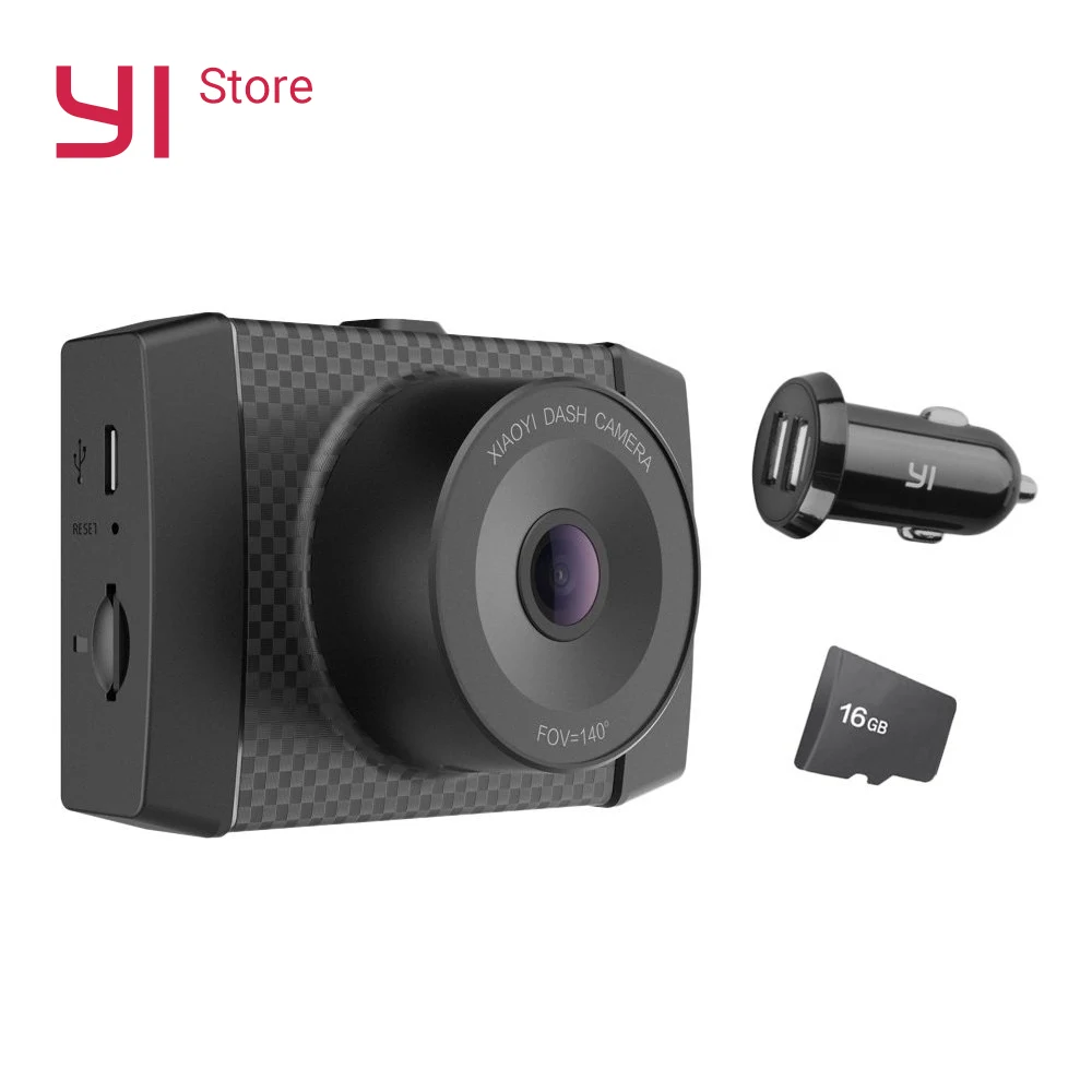 YI Ultra Camera With 16G Card Dash 2.7K Resolution A17 A7 Dual Core Chip Voice Control light sensor