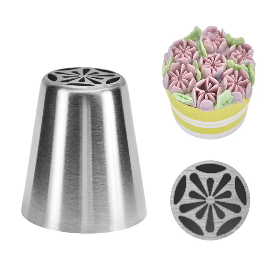 

2018 New 1PC DIY Premium Stainless Steel Russian Icing Piping Nozzles Tips Cake Decorating Sugarcraft Pastry Tools