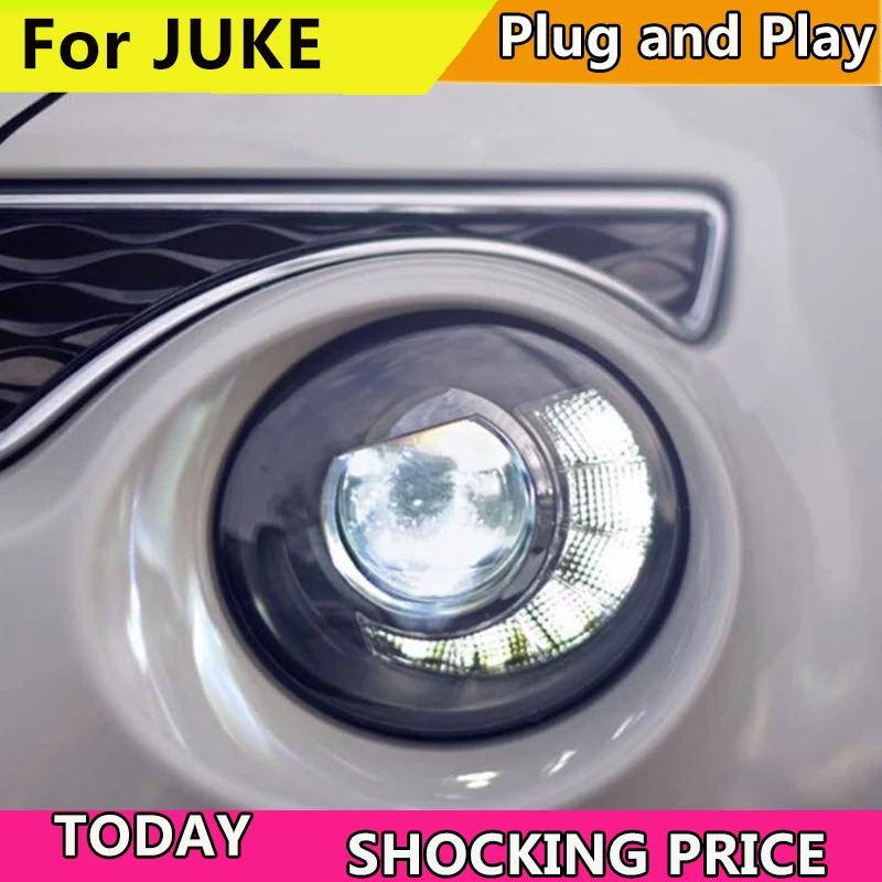 Doxa автомобильный Стайлинг для Nissan JUKE фары 2013 2014 2015 2018 светодиодные ESQ передние drl