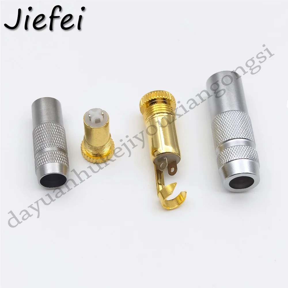 50pcs 2 5mm 3 5mm stereo Female Jack Socket DIY Repair Headphone Plug Port Audio Cable Connector Adapter With Screw