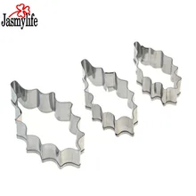 3 шт. цветок лист шаблон торт печенья резак выпечки формочка из нержавеющей стали бисквит Фондант форма моделирования декорации инструмент