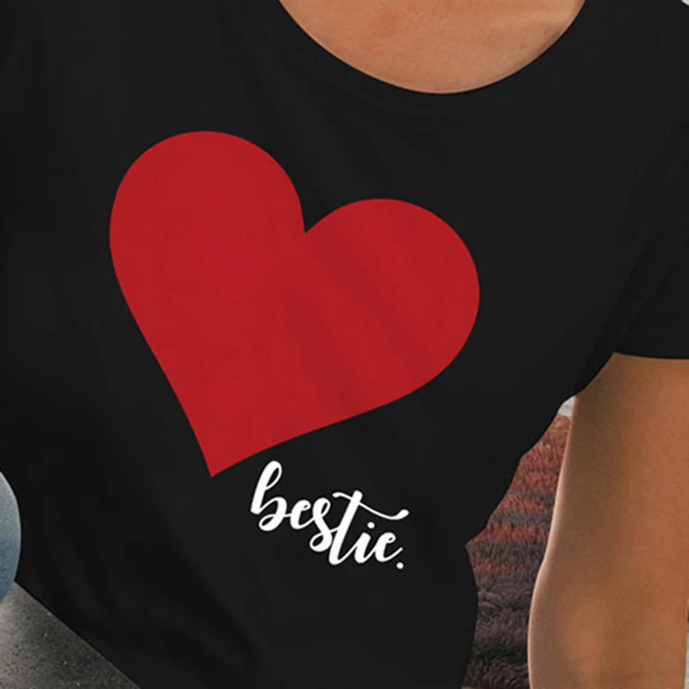 CALOFE/Одежда для мамы и дочки; футболка; Семейные комплекты; летняя футболка с принтом «любовь»; одежда для мамы и дочки; семейный образ