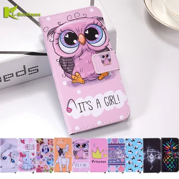 

P smart Case on for Fundas Huawei P smart case sFor Coque Huawei Psmart Enjoy 7S case cover Painted Stand Flip Phone Cases shell