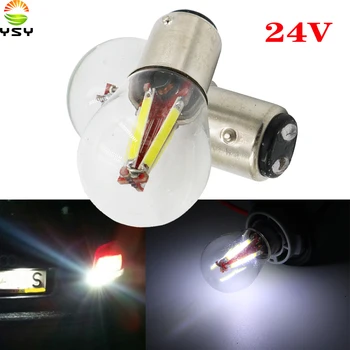 

YSY 20X P21W BA15S 1156 1157 BAY15D LED Car Tail Brake Light Bulbs 12V/24V COB Filament Auto Parking Lamp Reverse Bulb DRL Light