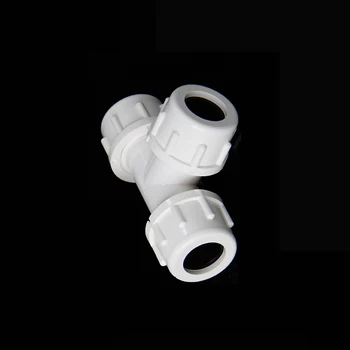 

40mm ID Equal Tee PVC Tube Joint Pipe Fitting Coupler Adapter Water Quick Connector For Garden Irrigation System