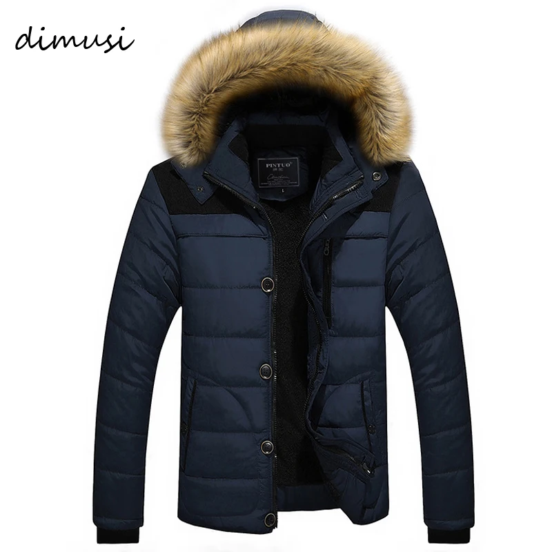 DIMUSI Mens Winter Jacket Male -25'C Thick Thermal Cotton Parka Coats Mens Casual Faux Fur Collar Hoodies Jackets 6XL,TA270 DIMUSI Mens Winter Jacket Male -25'C Thick Thermal Cotton Parka Coats Mens Casual Faux Fur Collar Hoodies Jackets 6XL,TA270