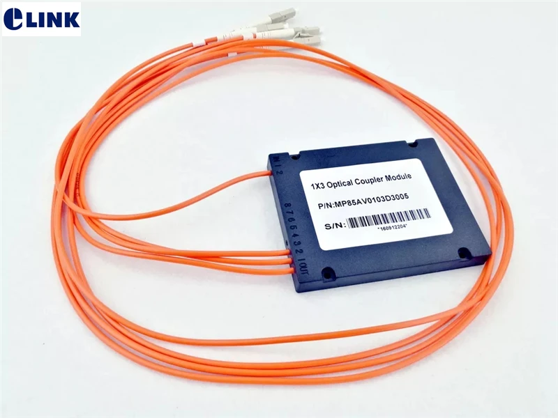 5 шт. 1*3 FBT сплиттер мм 850nm 50/125um abs Тип LC/PC 1x3 ftth муфта многомодовая одно окно 1mtr 3 0 ELINK