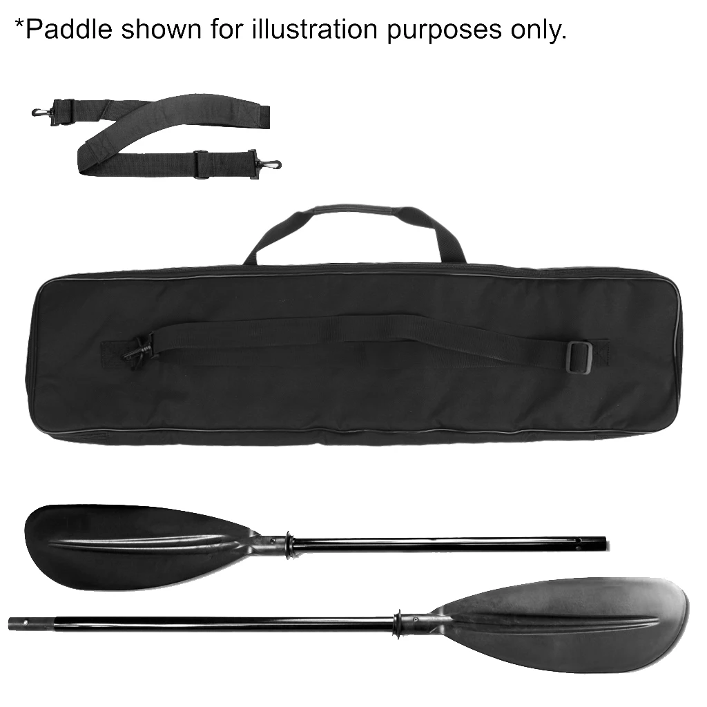 

Split Paddle Bag Case for Kayak/ Canoe/ SUP Paddle Storing & Carry with Carry Handles and Shoulder Strap - 93 x 21.5cm Black