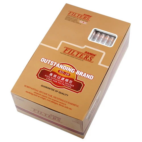 SD26 дымовых сердечников качество фильтры курительная Труба Тип сигаретные фильтры набор для курения 18 фильтров/упаковка