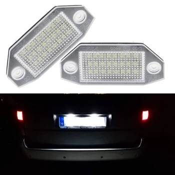 

2Pcs Canbus LED Number License Plate Light Lamp 12V White For Ford Mondeo MK3 2000 2001 2002 2003 2004 2005 2006 2007 4/5 Door