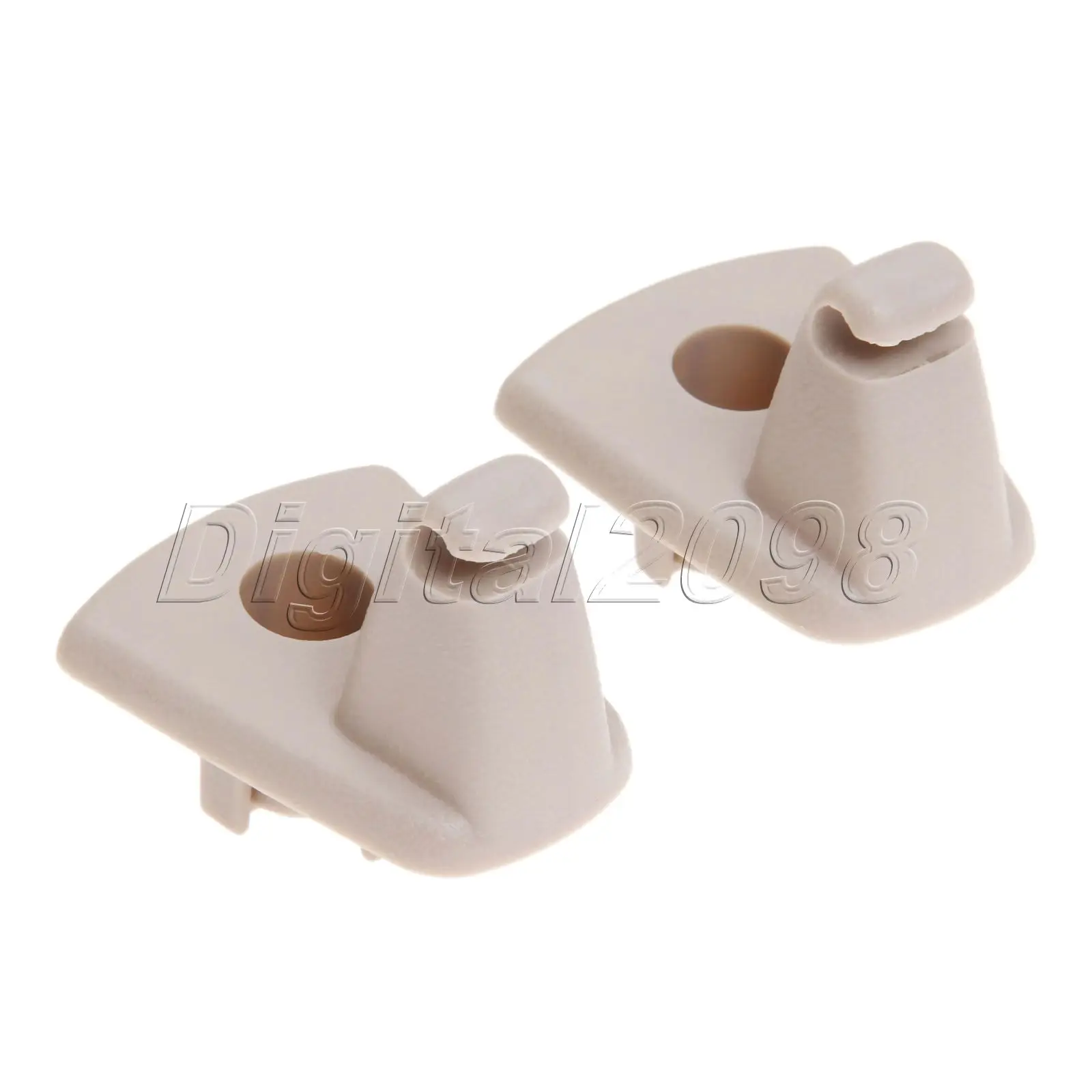 2Pcs Sun Visor Hook Clips Bracket Hanger Holder Replacement For