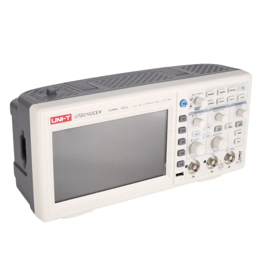 UNI T UTD2012CEX цифровой осциллограф 2CH 100 МГц полоса пропускания 7 дюймов TFT 1GS/s USB