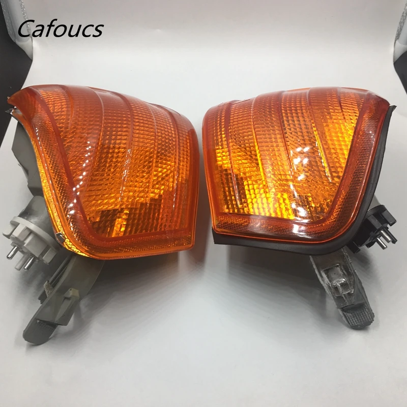 

Cafoucs Front Left Right Side Yellow Corner Lights Signal Lamps For Mercedes Benz W202 C-Class A 2028260943 2028261043