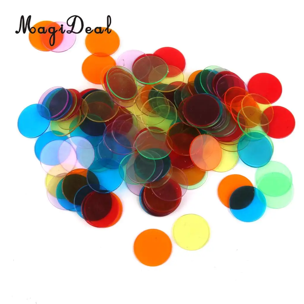 120pcs Bingo puces marqueurs pour cartes de jeu de bingo 6 couleurs