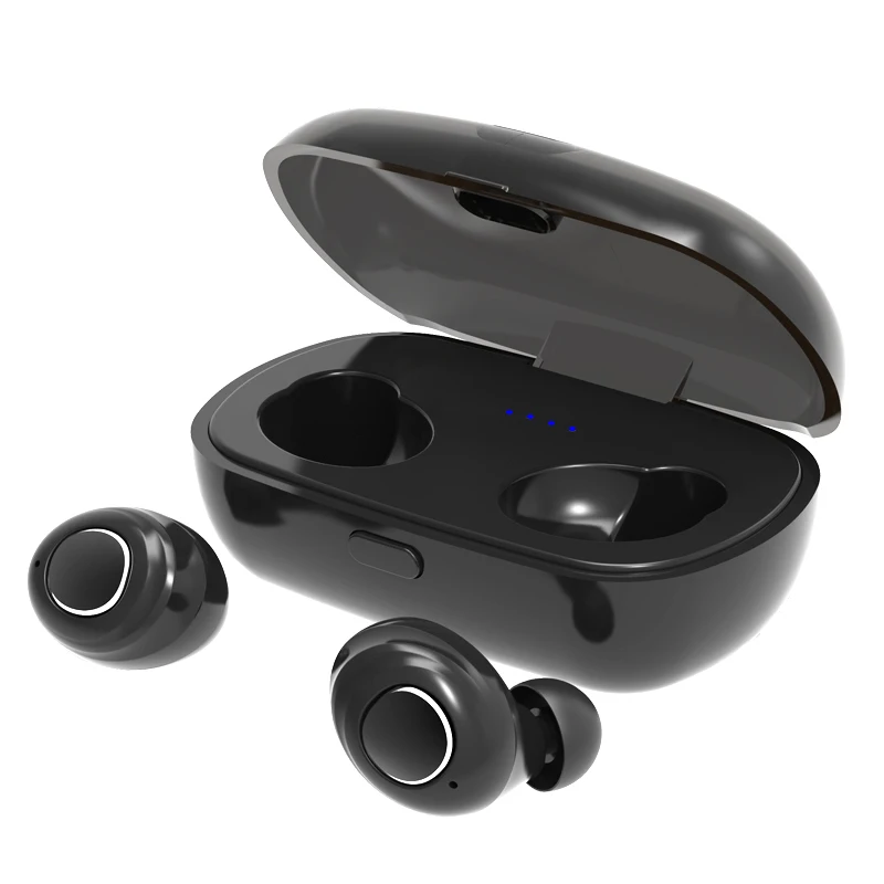 

Bluetooth 5.0 TWS wireless Earphones Waterproof Sports Stereo headset with 500Mah Charging Case LED Power Indicated Microphone