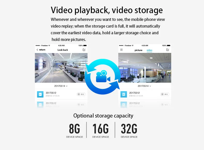 Беспроводной Wi-Fi видео звонок 1.0MP дверной звонок Камера Ночное видение двухстороннее аудио Батарея Управление Водонепроницаемый