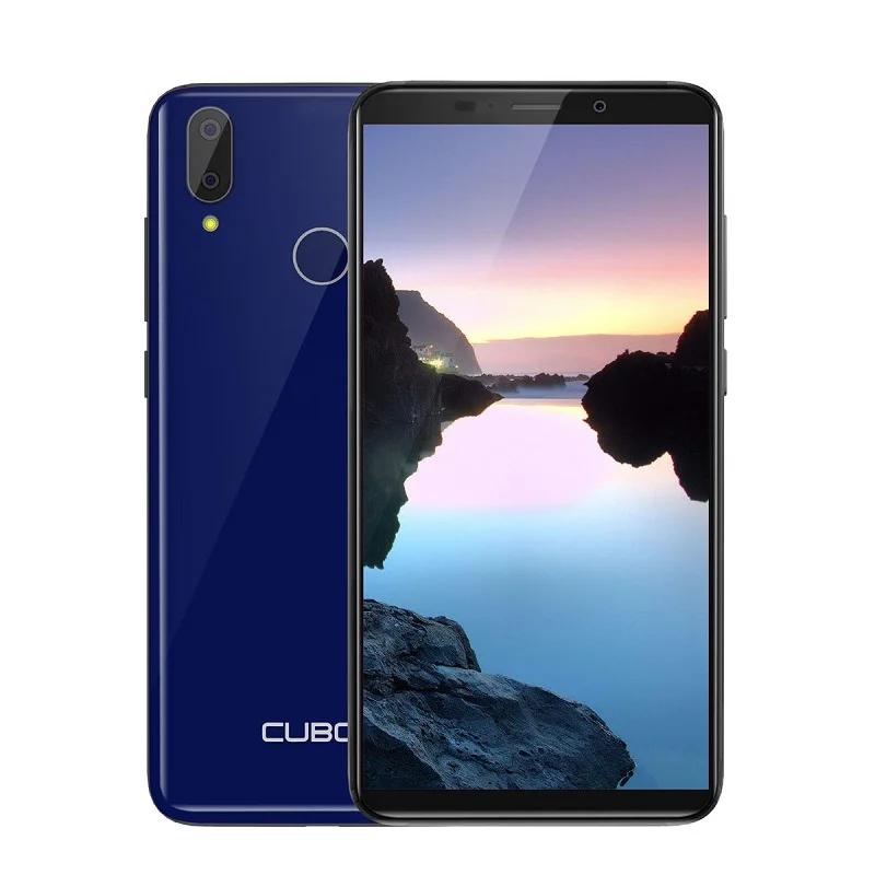 Cubot J7 MT6580 четырехъядерный 5,7 ''полный экран Android 9,0 2 Гб ОЗУ 16 Гб ПЗУ смартфон 2800 мАч 3G Face ID двойная камера мобильный телефон