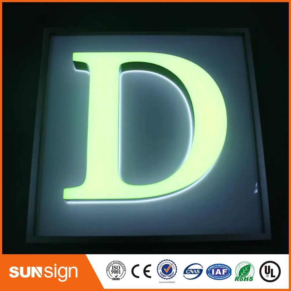 Custom acrylic 3D Dimensional Letters sign with LED light