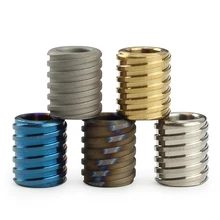 1 шт. синий нежный титановый сплав нож бусины зонтик веревка гайка форма Паракорд шарик Открытый EDC