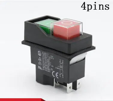 KJD17 250 В 16A IP55 электромагнитный кнопочный переключатель Магнитный соленоидный кнопочный переключатель для электрических электроинструментов