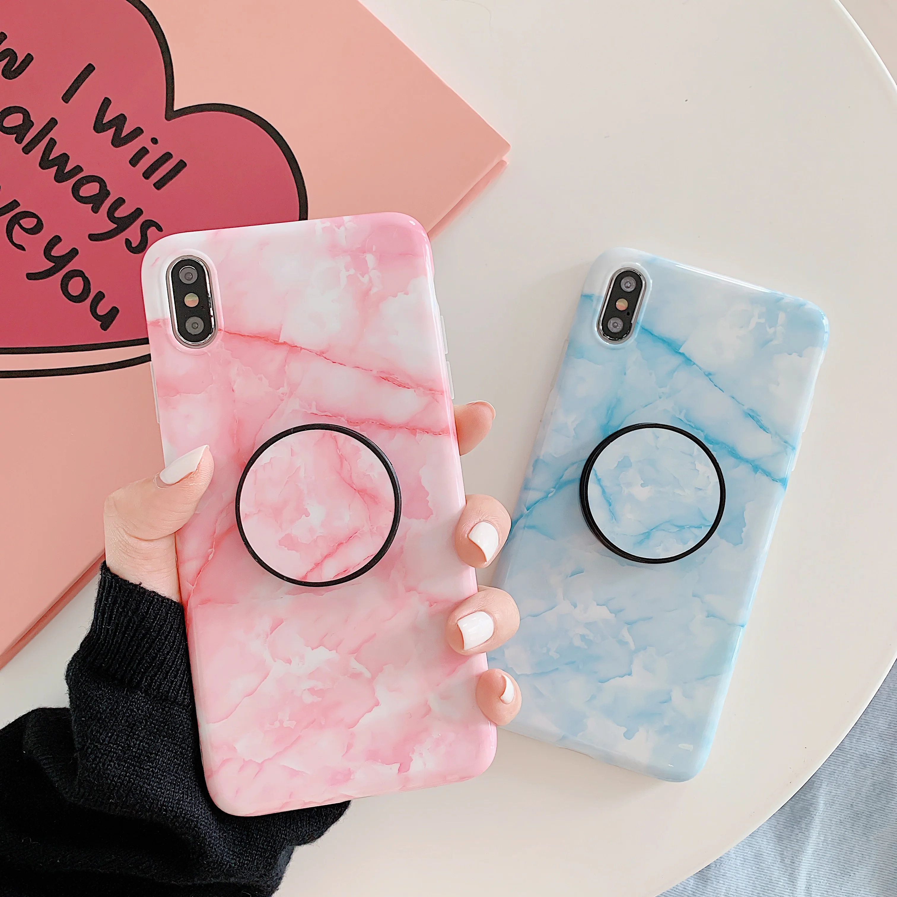 

Retro Style Marble Case For Apple iPhone Xs Xr Xs Max 6 6S 7 8 Plus X Floral Feather Cloud Soft Silicone Shell Flower Back Cover