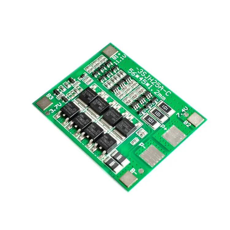 

New 3S 25A Li-ion Lithium 18650 BMS PCM battery protection board bms pcm with balance for li-ion lipo battery cell pack Module